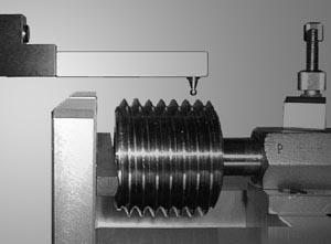 External thread pitch measurement